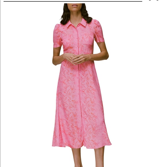 Whistles London baroque floral shirt dress - Picture 2 of 8